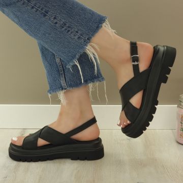 Sandale Dama Negre Cu Bareta Nalini