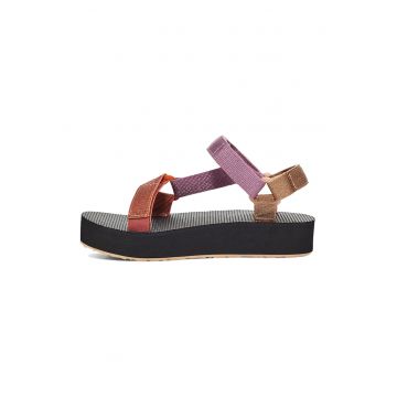 Sandale colorblock de material textil cu velcro Midform Universal