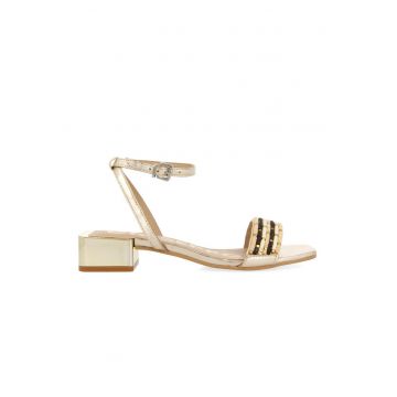 Sandale de piele cu aplicatii impletite Buin Sandale de piele cu aplicatii impletite Buin