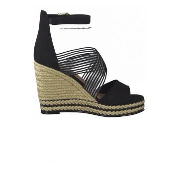 Sandale tip espadrile wedge