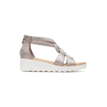 Sandale wedge de piele Jillian