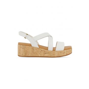 Sandale wedge de piele Kimmei