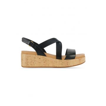 Sandale wedge de piele Kimmei