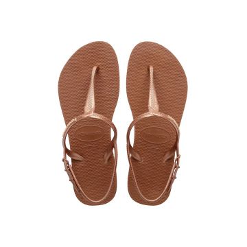 Havaianas sandale Twist femei, culoarea rosu